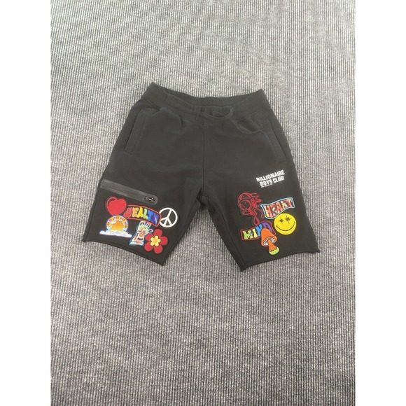 Billionaire Boys Club Shorts Mens Large Black Cotton Terry Cloth Mushroom Sweats - Picture 1 of 14